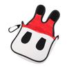 Putter Headcover Funny PU Soft Lining Anti Collision Dust Proof Club Protective Head Cover for Square Club Red