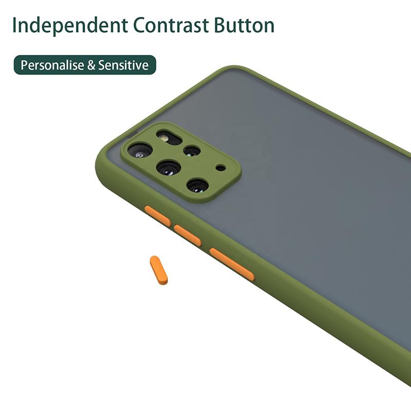 For Samsung Galaxy Note 20 Ultra 8 9 10 Plus Skin Feel Case S20 S21 S22 Plus S23 S24 Ultra S20 Fe Contrast Armor Cover Case