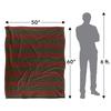 Nightmare On Elm Street Stripes Freddy Krueger Blanket