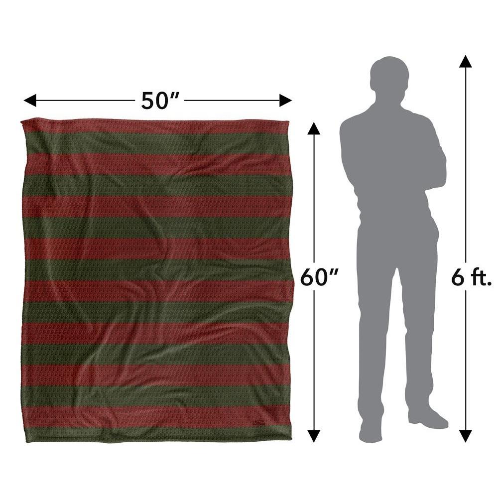 Nightmare On Elm Street Stripes Freddy Krueger Blanket