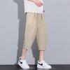MEDE Men's Tencel Linen Cropped Casual Pants