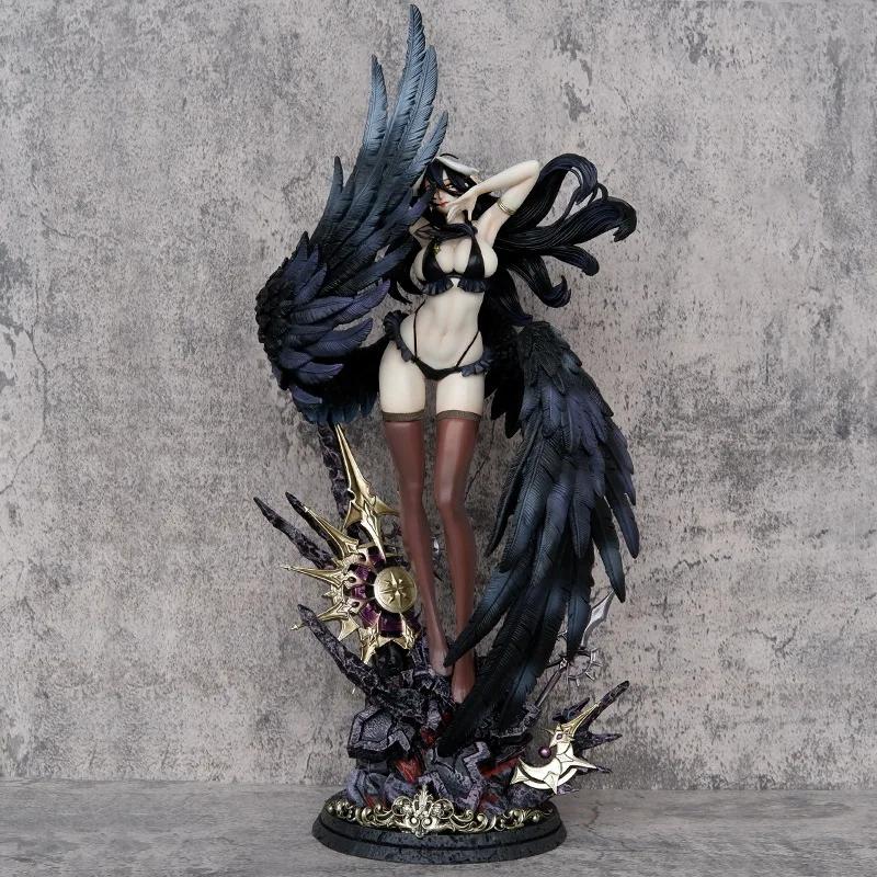 58CM Overlord Anime Figur Albedo Sexy Bikini GK Action Figur PVC Statue Figur Dekoration Puppe Spielzeug Kinder Weihnachtsgeschenke