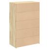 Highboard in Sonoma Oak Finish 80 x 42.5 x 124 cm Engineered Wood