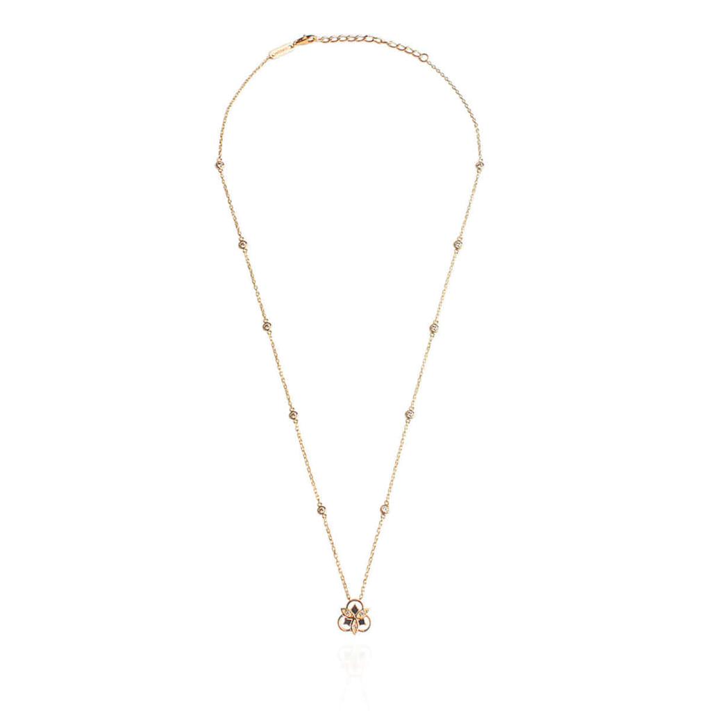 Mezmic Brave Multi 14K, Cognac Diamond Necklace
