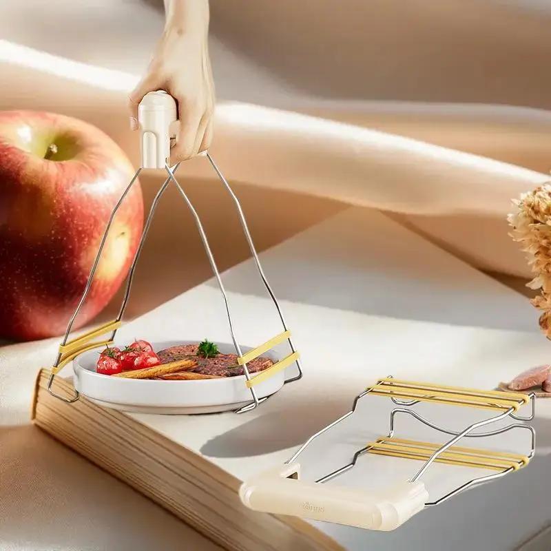 Hot Plate Dish Clip with Anti-Burn Feature, Perfect for Bowls, Air Fryers, and Ovens