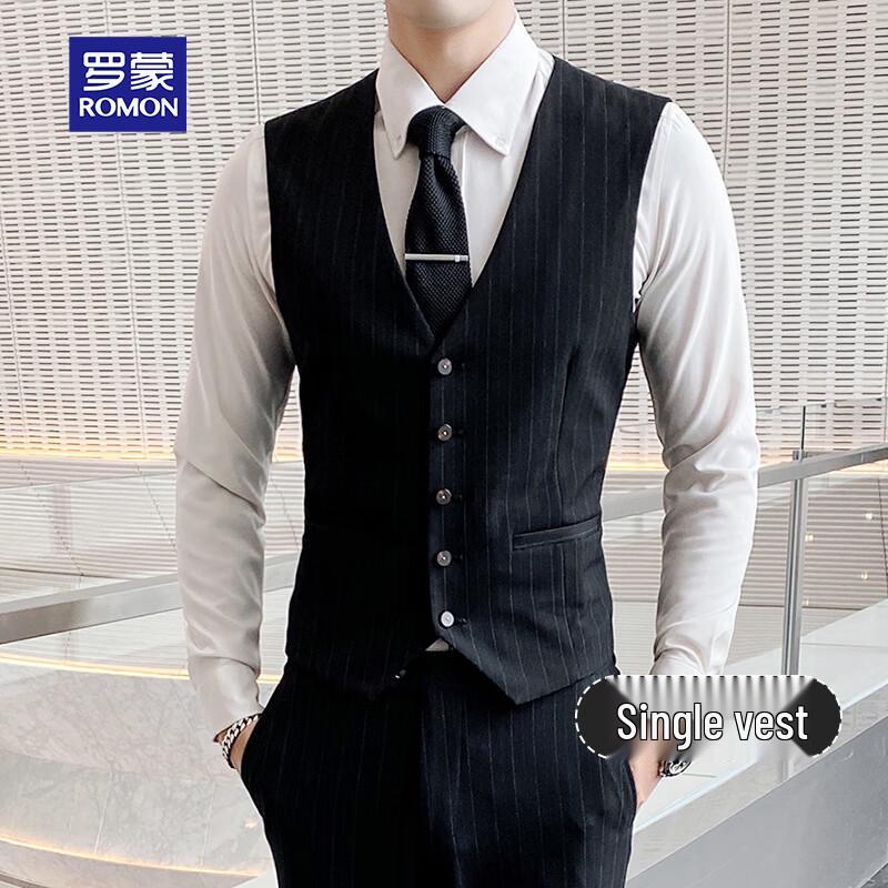 ROMON Men s Slim Fit Business Formal Suit 36