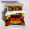 Germany Football Printed Bedding 3 Piece Set Cozy Breathable Bed Cover Set as Housewarming Holiday Gift