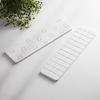 &NE Lava Stone 5-Glass Tray, Lattice LavaStone, White, 37.5cm Wide x 10cm Deep x 1cm High, Draining Tray for Dishwashing, Small, Asbestos-Free, Antiba