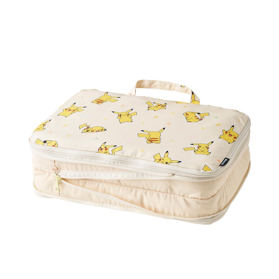 Pokemon Compression Organizer with Mesh Pouch Pikachu Pocket Monsters Gowell Pouch Compression Pouch Compression Bag Handy Goods Travel Goods Travel