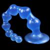 Transparent Colored Bead Anal Plug SM For Men And Women  Large Suction Cup For Sexual Pleasure  Anal Expansion Device  Adult Toy