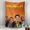 Vertical Tapestry Coldplay Band Sunflowers Orange Early Era Wall Hanging Tapestry for Dorm Bedroom Gift