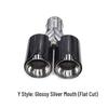BMW MP Carbon Fiber Exhaust Tip: Single To Dual 4-Pipe Conversion, Stainless Steel Titanium Black M Tail Nozzle.