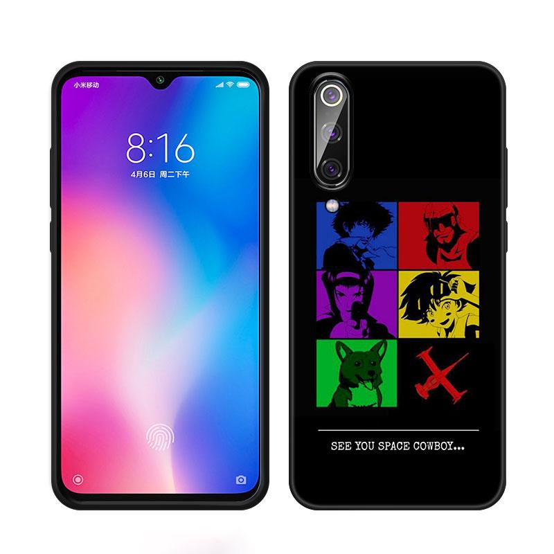 Space Cowboy Bebop Phone Case For Xiaomi Mi A2 8 9 SE Note 10 10T 11 12 Lite 9T 11T 12S 12T Pro A3 6X 12X Soft TPU Black Cover