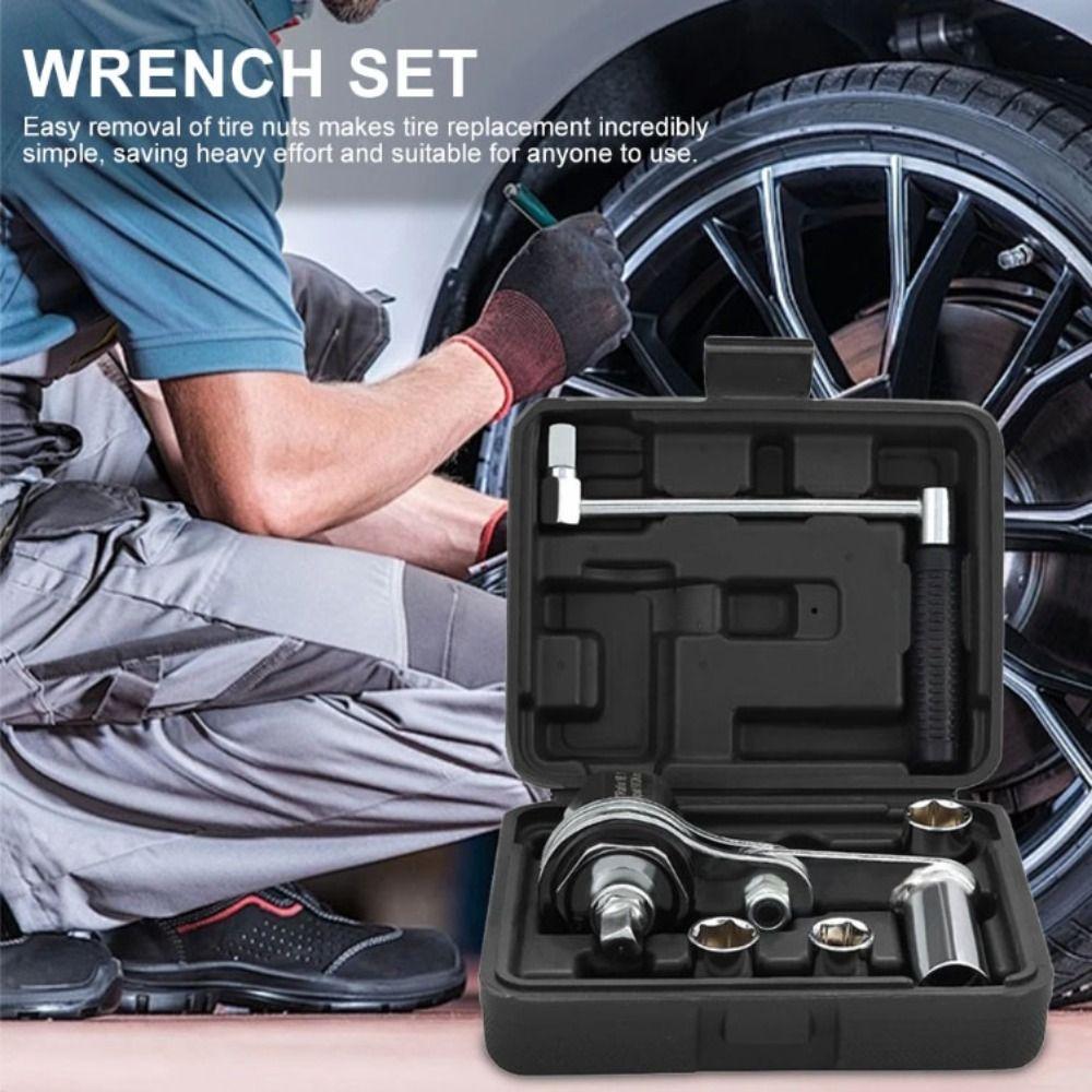Heavy Duty Lug Nut Remover With Socket Torque Multiplier Labor-Saving Wrench  Loosening Lug Nuts