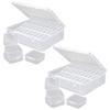Fashionable Space Saving Designs 30 Grids Clear Storage Box Portable for Jewelry Beads and Office Supplies Daily Use J0MC
