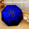 8‑Rib Automatic Umbrella, Rangers FC Design Foldable Umbrella for Sun Rain Protection Travel