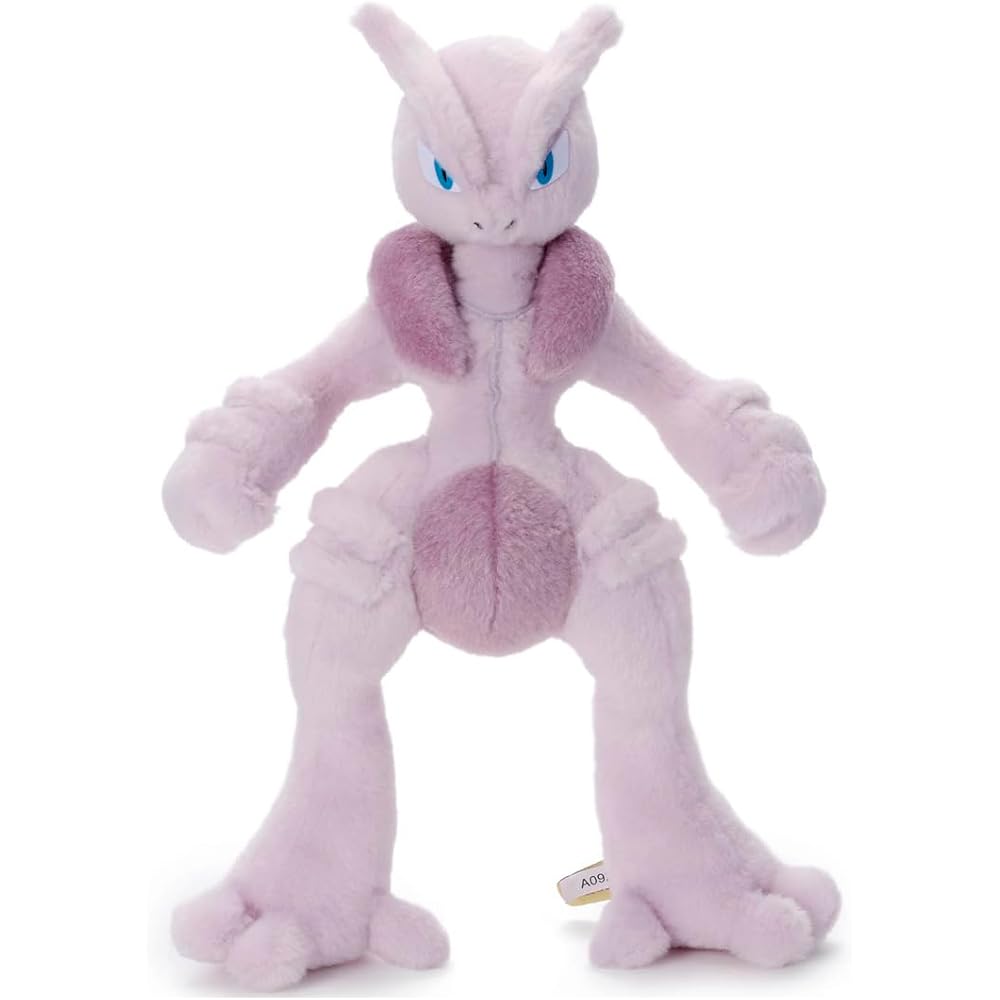 Takaratomy A.R.T.S Pokmon Mega Mewtwo X Plush Toy 28cm Height Soft Stuffed Animal