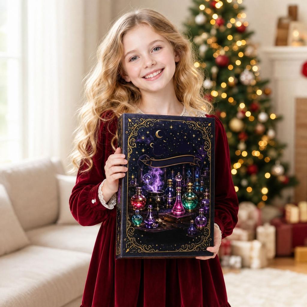 2D Weihnachts-Adventskalender mit Fächern