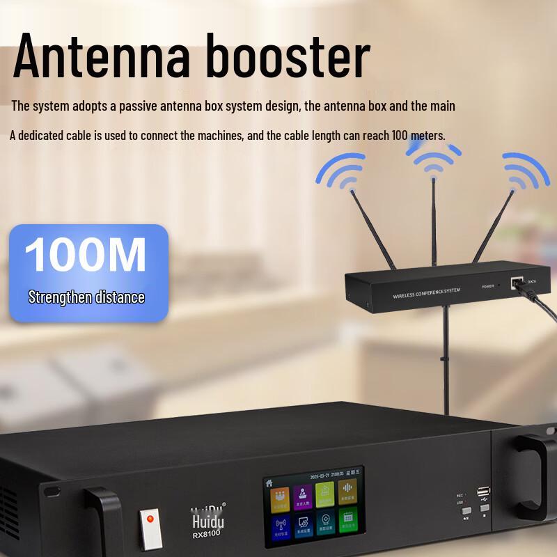 HuiDu RX8100 Professional Wireless Video Conference System (CN Version)