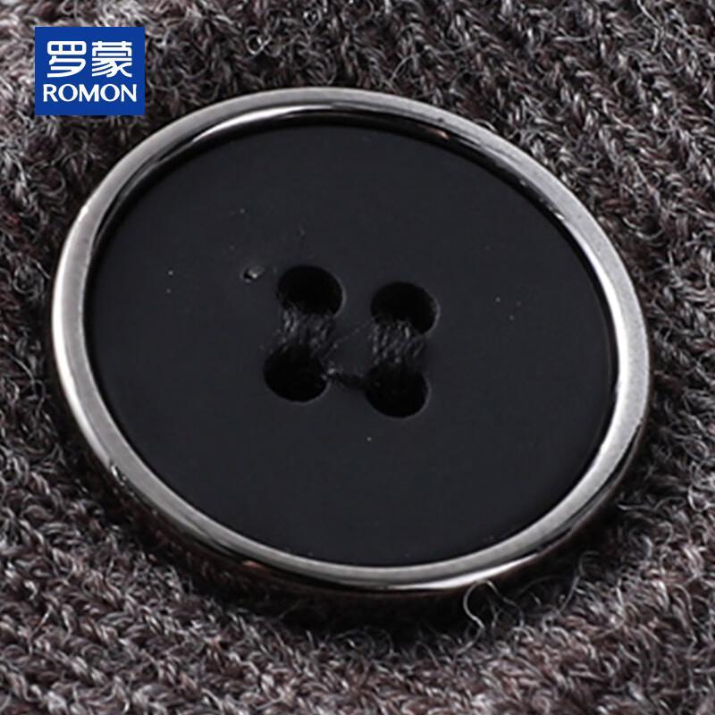 ROMON Men's 100% Pure Wool Thick Cardigan Vest