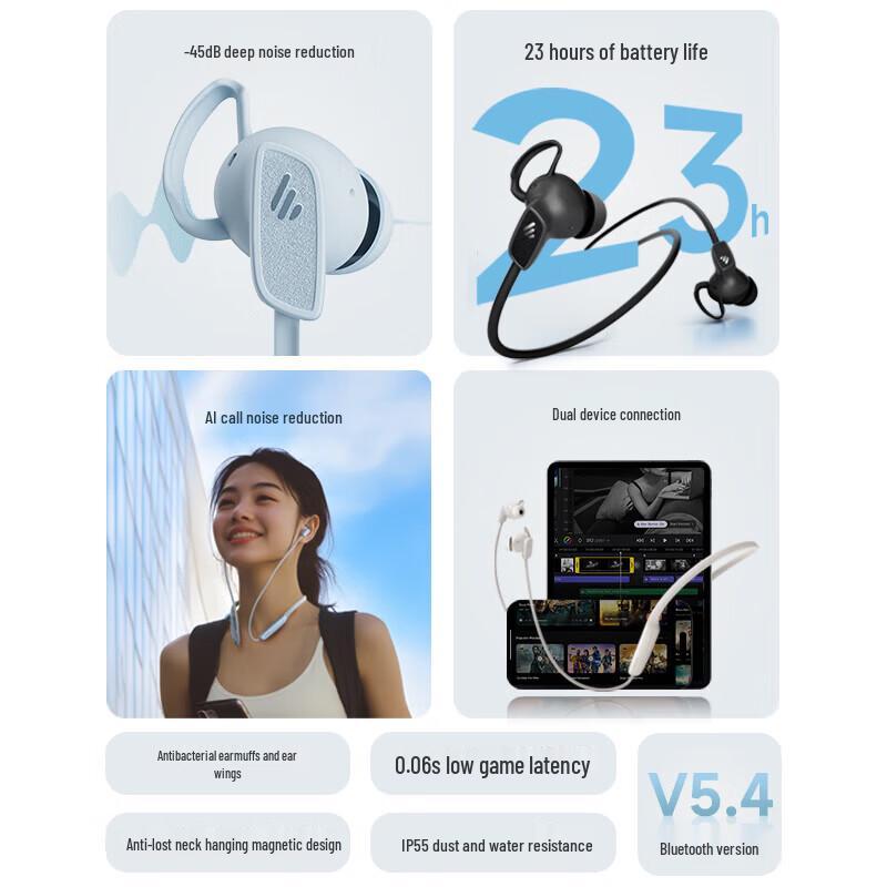 Edifier W280NB Pro Neckband ANC Sport Earbuds