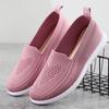 Women's Spring Soft-soled Cloth Shoes Comfortable and Fashionable Style Work Shoes Middle-aged Flying Woven Flat-bottomed Breathable Loafers