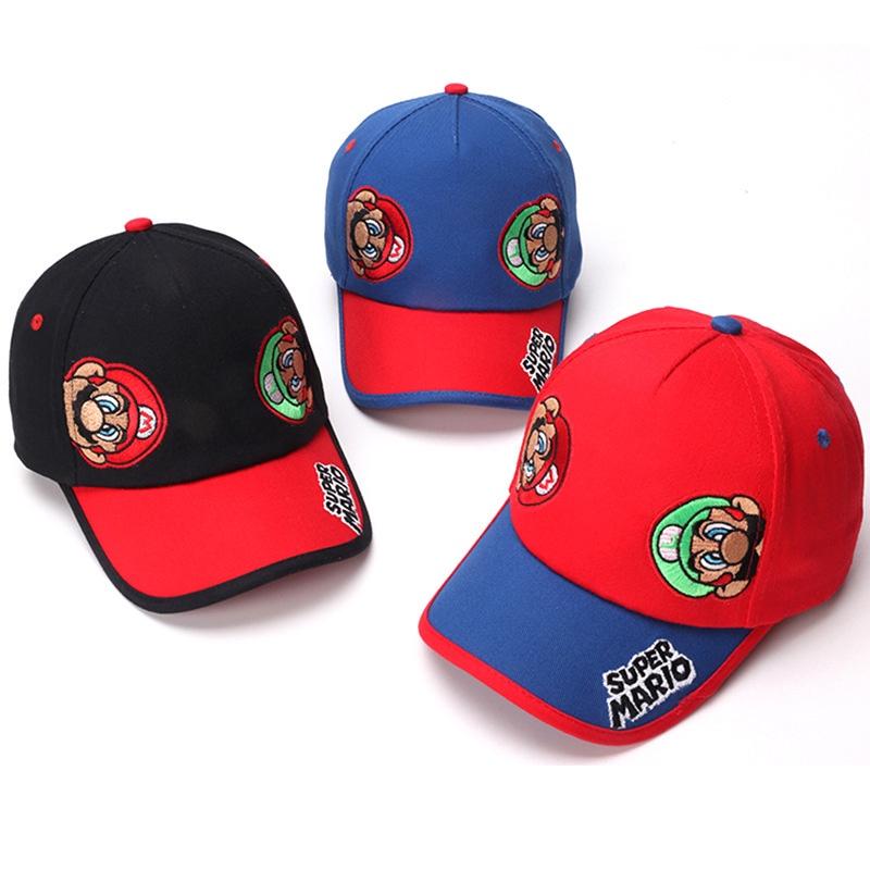Super Mario Baseball Cap For Kids, Cartoon Duckbill Hat For Boys And Girls, Fashionable Sun Hat