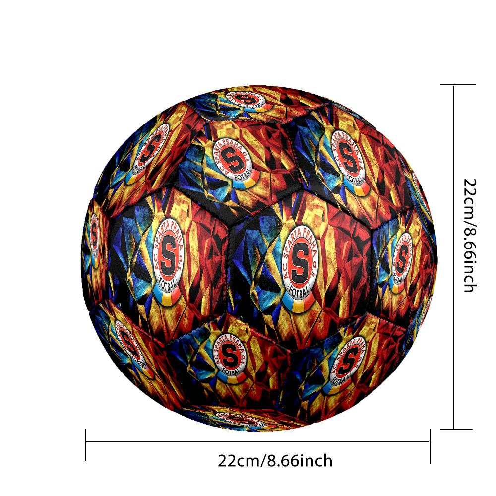Pallone da Calcio Ufficiale Tema Sparta Praga Taglia 5 Pallone da Calcio Professionale da Esterno Morbido Pallone da Allenamento