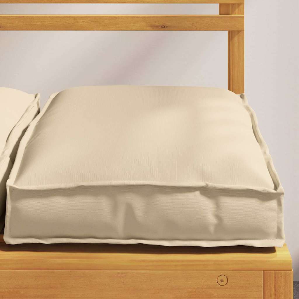 Cushion Set 4 pcs Beige 40 x 40 x 8 cm Oxford Fabric