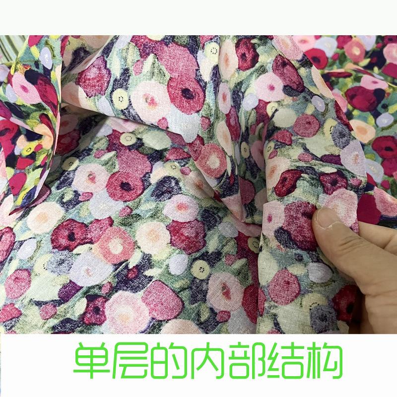 

ins floral bag, thin cotton bag, a sea of flowers, large-capacity shoulder bag, literary and retro messenger bag, women
