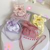 Bundle Pocket Flower Handbag Korean Style Denim Shoulder Bag Small Crossbody Bag  Student
