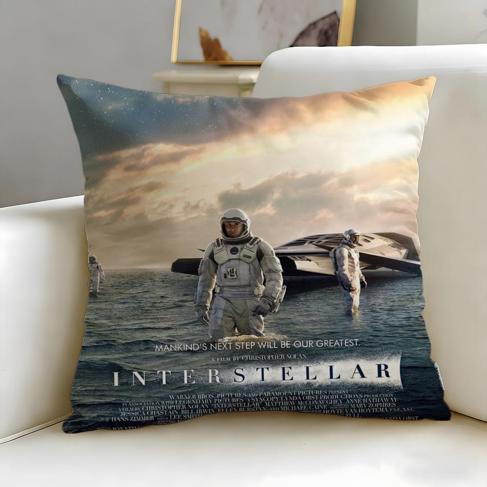 Popular Iinterstellaring Cushion Cover Soft  EasyWash Pillow Case  Versatile for Couch Bed Travel and Office