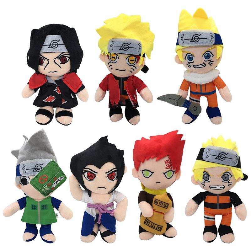 Narutos New Cute Anime Plush Toy Classic Japanese Anime Peripheral Doll Naruto Kakashi I Love Luo Doll Birthday Gift