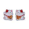 Fortune Cat Blessing Cartoon Magnetic Acrylic Epoxy Refrigerator Sticker