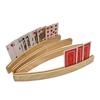 HALSUN Wooden Card Curved Arch Card Card Playing Set of 4 Stand, Shape, Game, Holder, Cards,