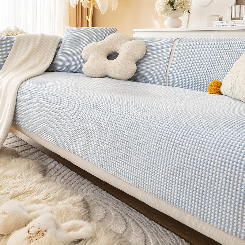 

Подушка для дивана Four Seasons Универсальная простая современная подушка для сиденья Нескользящий кожаный чехол для дивана Всеобъемлющий чехол для подушки Ткань для гостиной Утолщенная 70*70cm