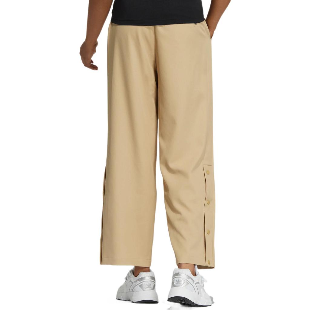 adidas Originals Mc Snap Pant Einfarbig Logo Kordelzug Gerades Bein Sporthose Damen Hose Khaki IC6587