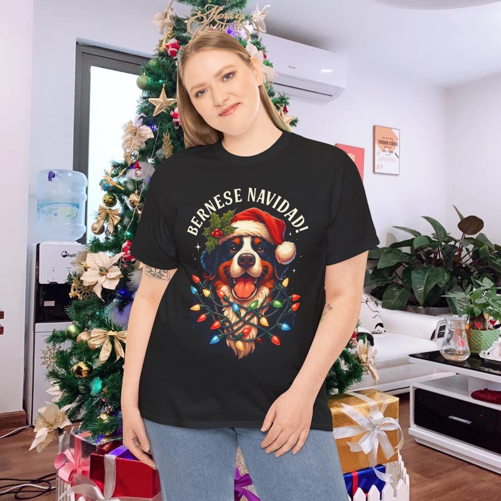Bernese Mountain Dog Christmas Funny Bernese Navidad Berner T- Shirt