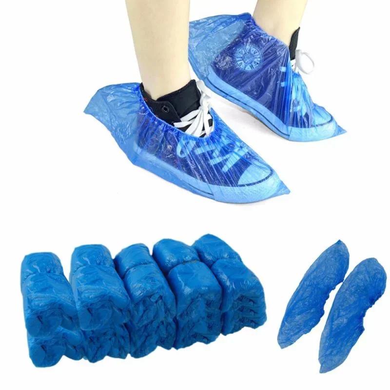 100Pcs Disposable Shoe Covers Hygienic Boot Covers for Household Construction Workplace Indoor Carpet Floor Protection