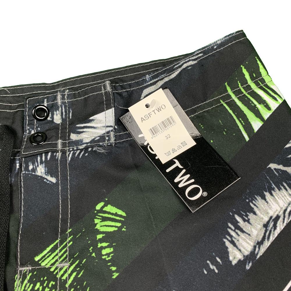 2024 Herr Snabbtorkande Strandshorts: Tryck med kokospalmer, Ledig lös passform