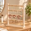 Schmuckständer Freistehender Organizer mit Haken Holzoptik Halsketten- und Armbandhalter