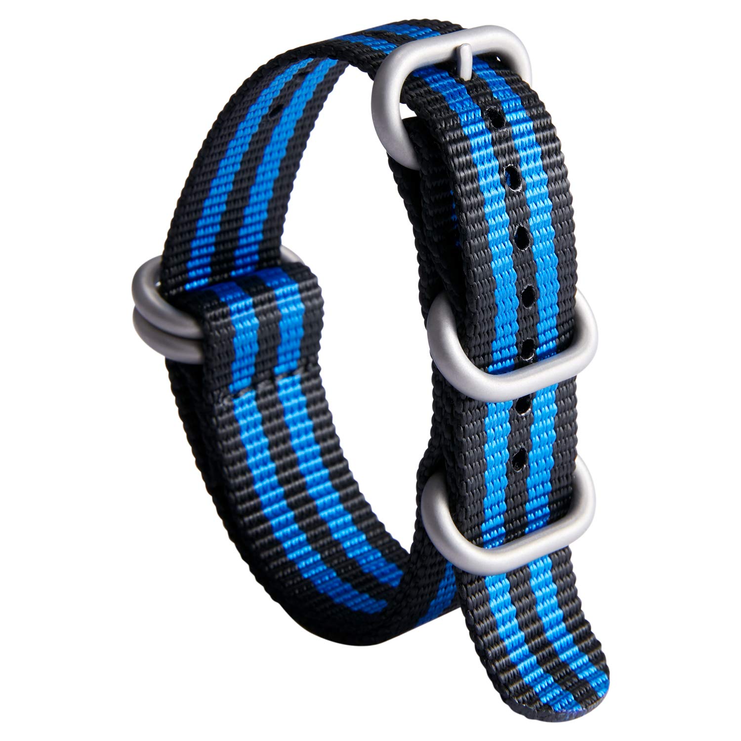 

Ремешок для часов BINLUN, Толстый ремешок G10 из тонкого нейлона для замены часов, Многоцветный ремешок для часов для 22 mm