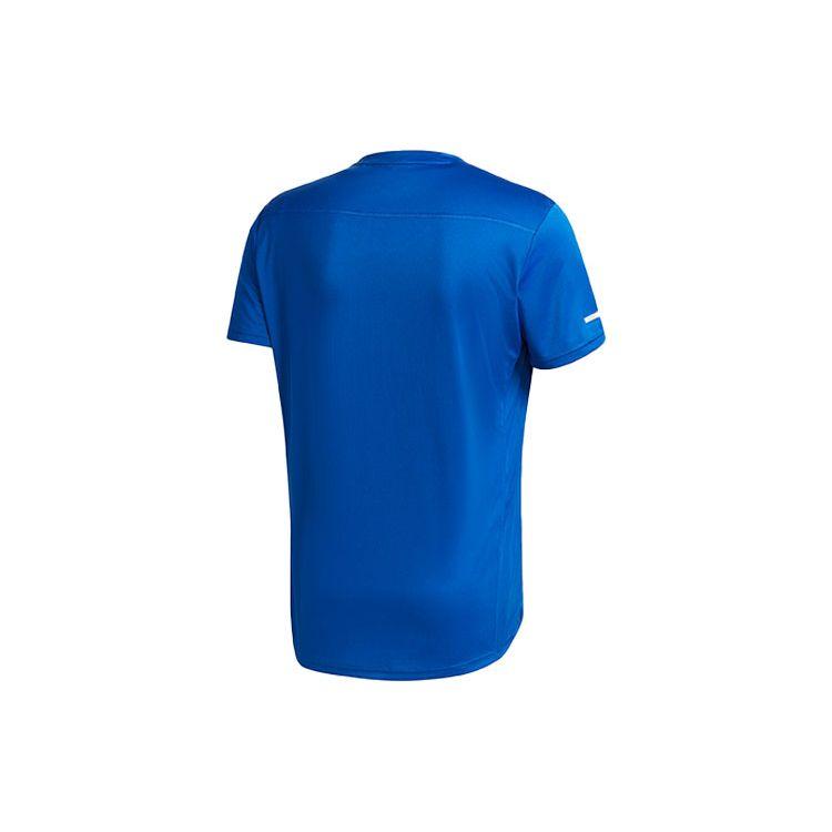 Adidas Logo Running Short Sleeve T-shirt Men Tops Blue GC9094