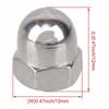 10Pcs Silver Dome Head Nuts M6 Thread Dia Acorn Cap Nuts Practical Hardware Nuts  Fasteners