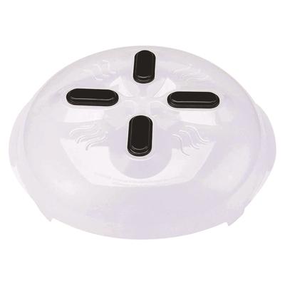 Magnetic Splatter Cover, 12-Inch Clear -Free Food Lid, Vented Plate Guard With Steam Vents, - Microwave Lid, Dishwasher Safe, Space-Saving Magneti