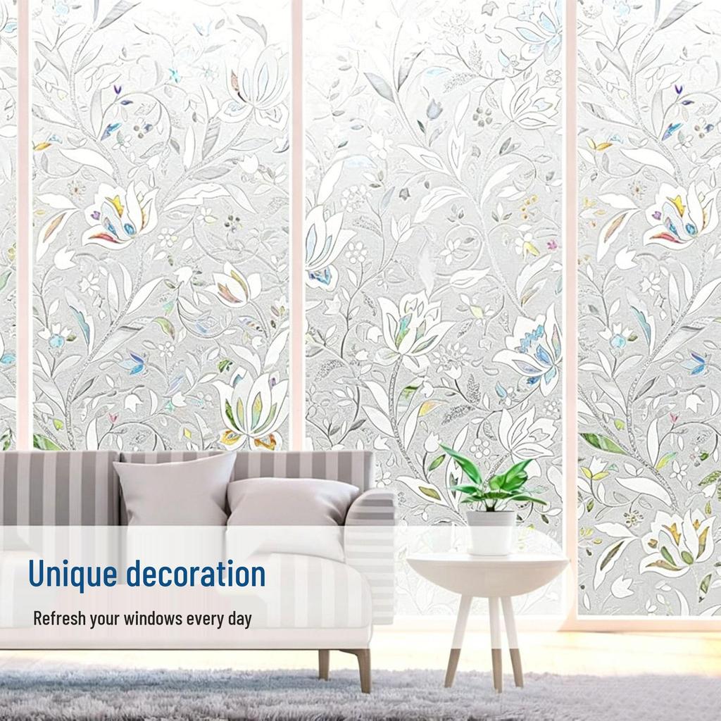 Translucent Frosted Glass Anti-Peep Privacy Film for Bathroom Doors and Windows