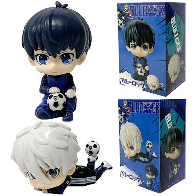 NEW Anime BLUE LOCK Cute Nagi Yisagi Isagi Yoichi Sitting Action Figure PVC Doll Tabletop Model Anime Peripheral Creative Toys