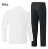 Chinese Flag Embroidered Sportswear Set: Unisex Stand-up Collar Jacket & Trousers for Spring/Autumn Training