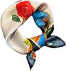 Brand 100% Pure Silk Scarf Women Neck Hair Foulard Square Headband Scarves Bandana Fashion Hijab Print Scarves Pashmina luxury