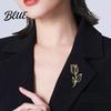 Jewelry Gift Brooch Hollow Tulip Design Anti-Wear Lapel Pin Sweaters